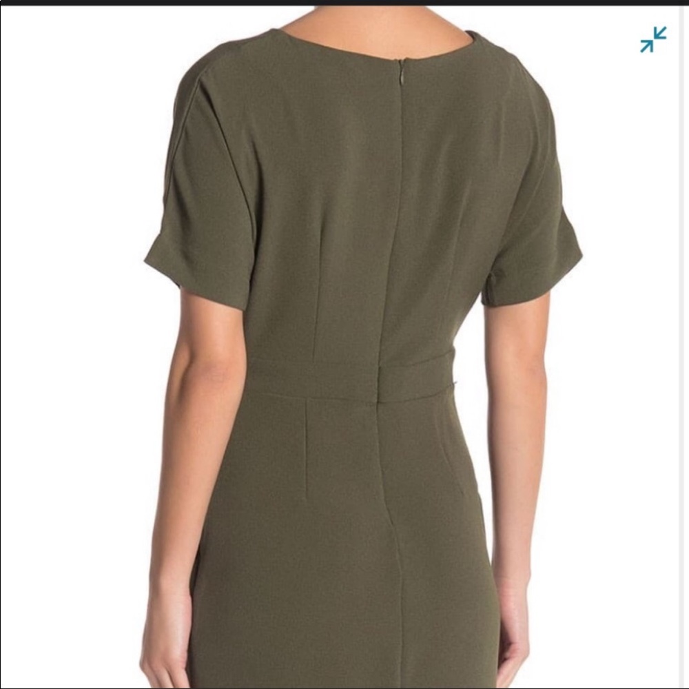 Bobeau Olive Green Short Dress, NWT - Picture 5 of 9